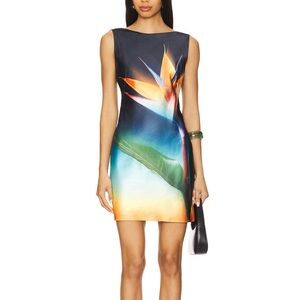 NWT Runaway The Label Samsara Mini Dress Paradise Small Vacation Resortwear